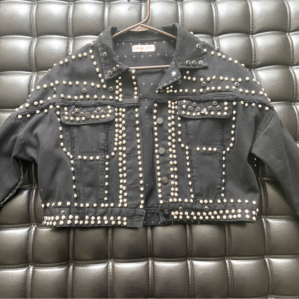 Black studded jacket